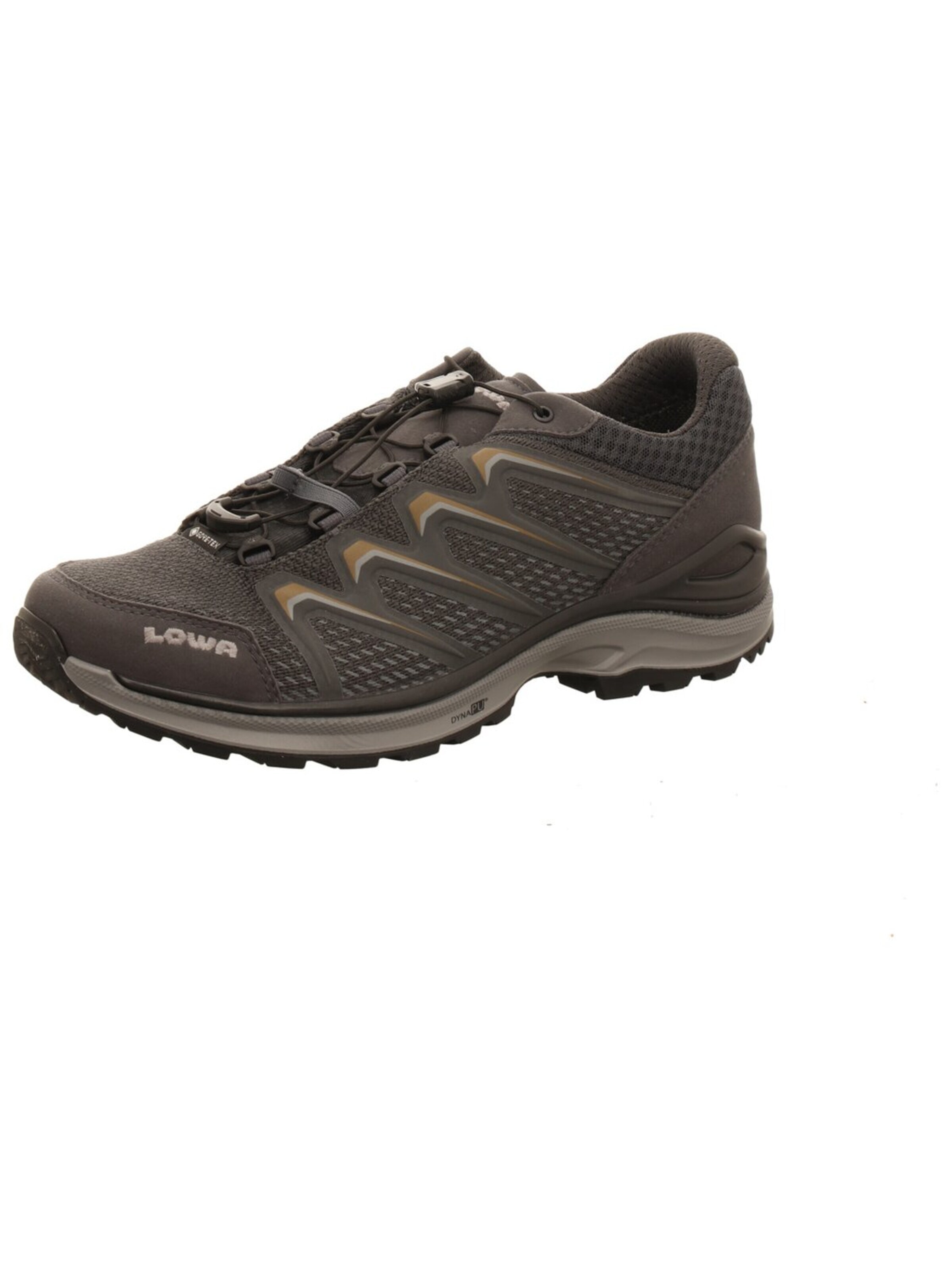 LOWA Lace-up shoe 'Schnürschuh Herren Meadow GTX Lo SL Men Kunststoff (Synthetik) in grau' in Grey: front