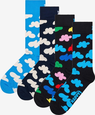 Happy Socks Socken in navy / azur / schwarz / weiß, Produktansicht