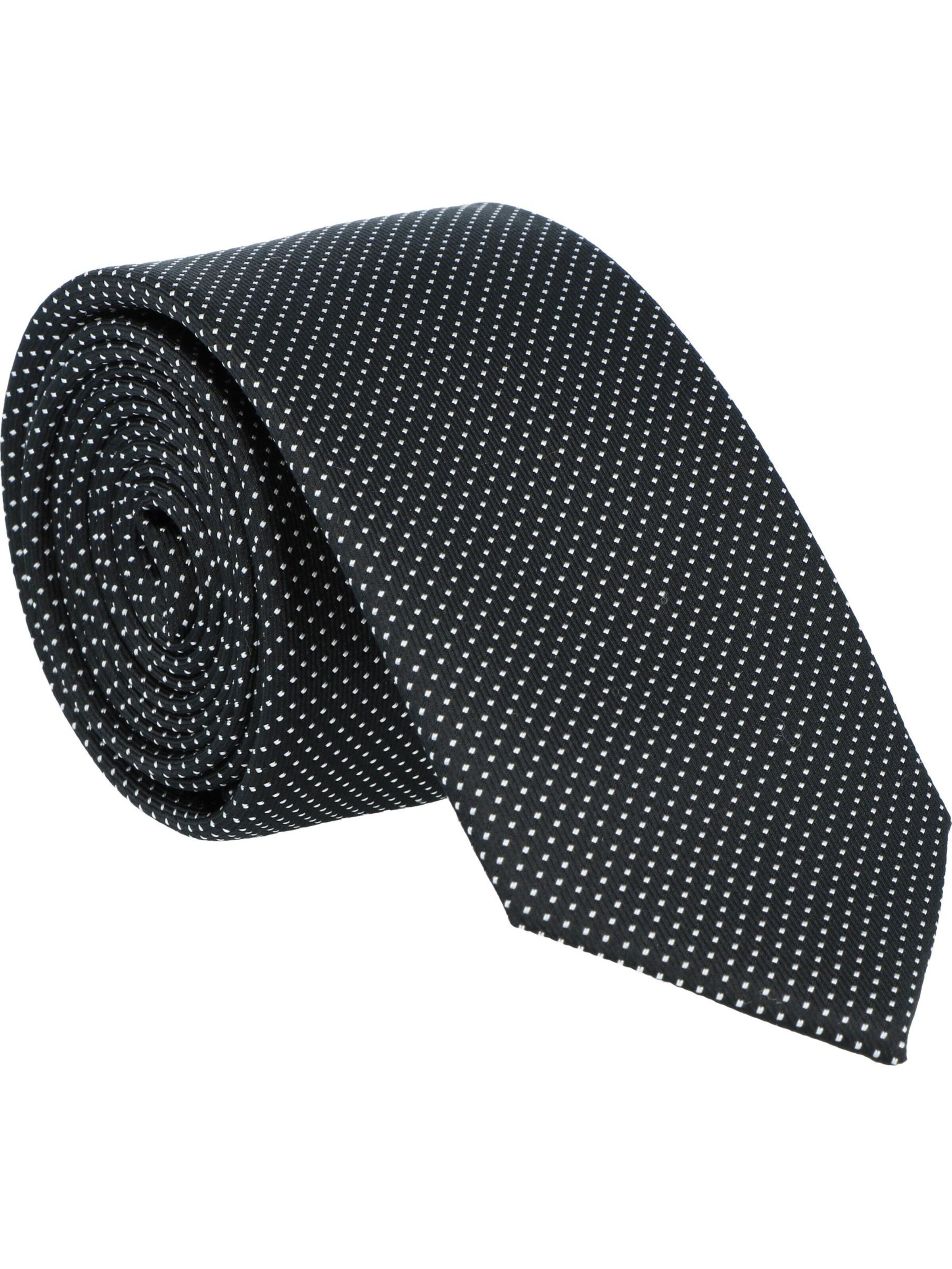 WILLEN Tie 'Tupfen' in Black: front