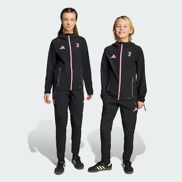 Coupe slim Pantalon de sport 'Juventus Tiro 25 Competition' ADIDAS PERFORMANCE en noir : devant