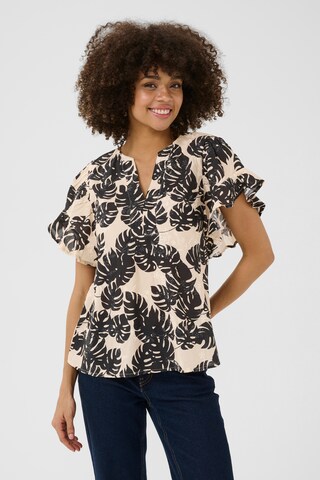 CULTURE Bluse 'Debora' in Beige: Vorderseite