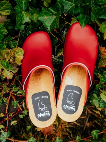 Vollsjö Clogs '125-901S-D' in Rot