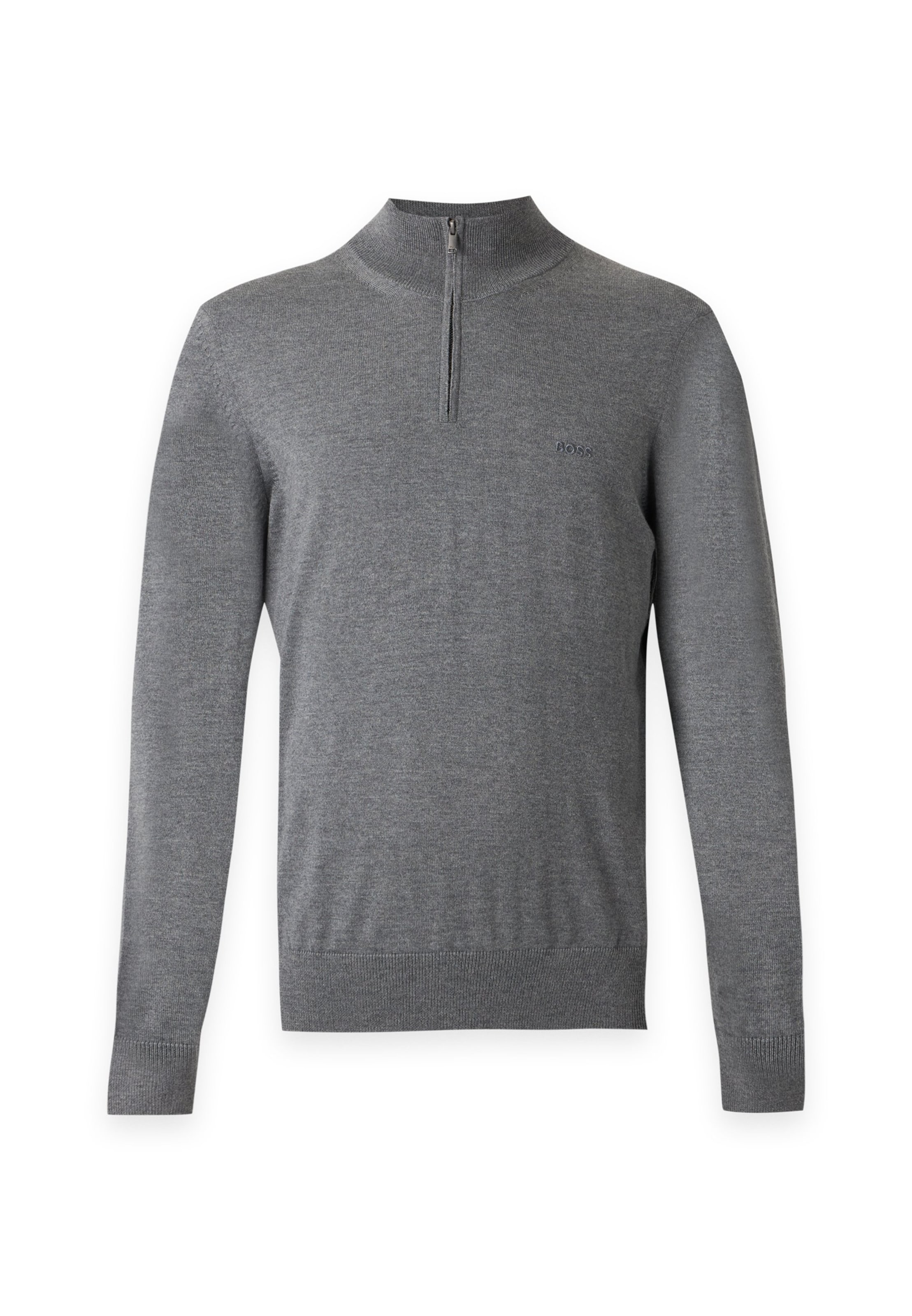 BOSS Sweater 'Ebenji' in Grey: front