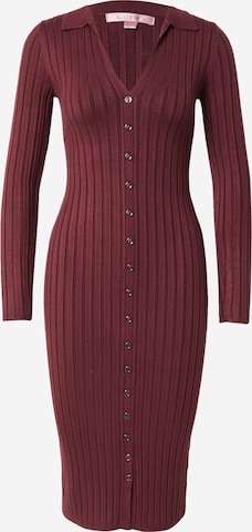 GUESS Трикотажное платье 'MIRANDA' в Коричневый: спереди