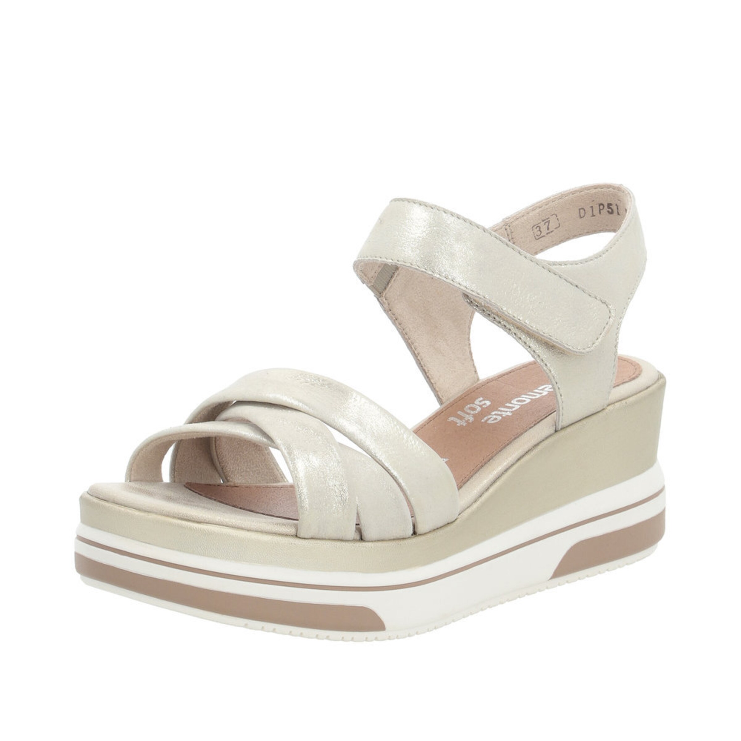 REMONTE Strap Sandals ' D1P51 ' in Gold: front