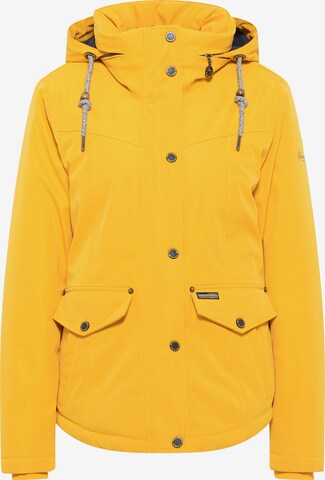 Schmuddelwedda Winter Jacket in Yellow: front