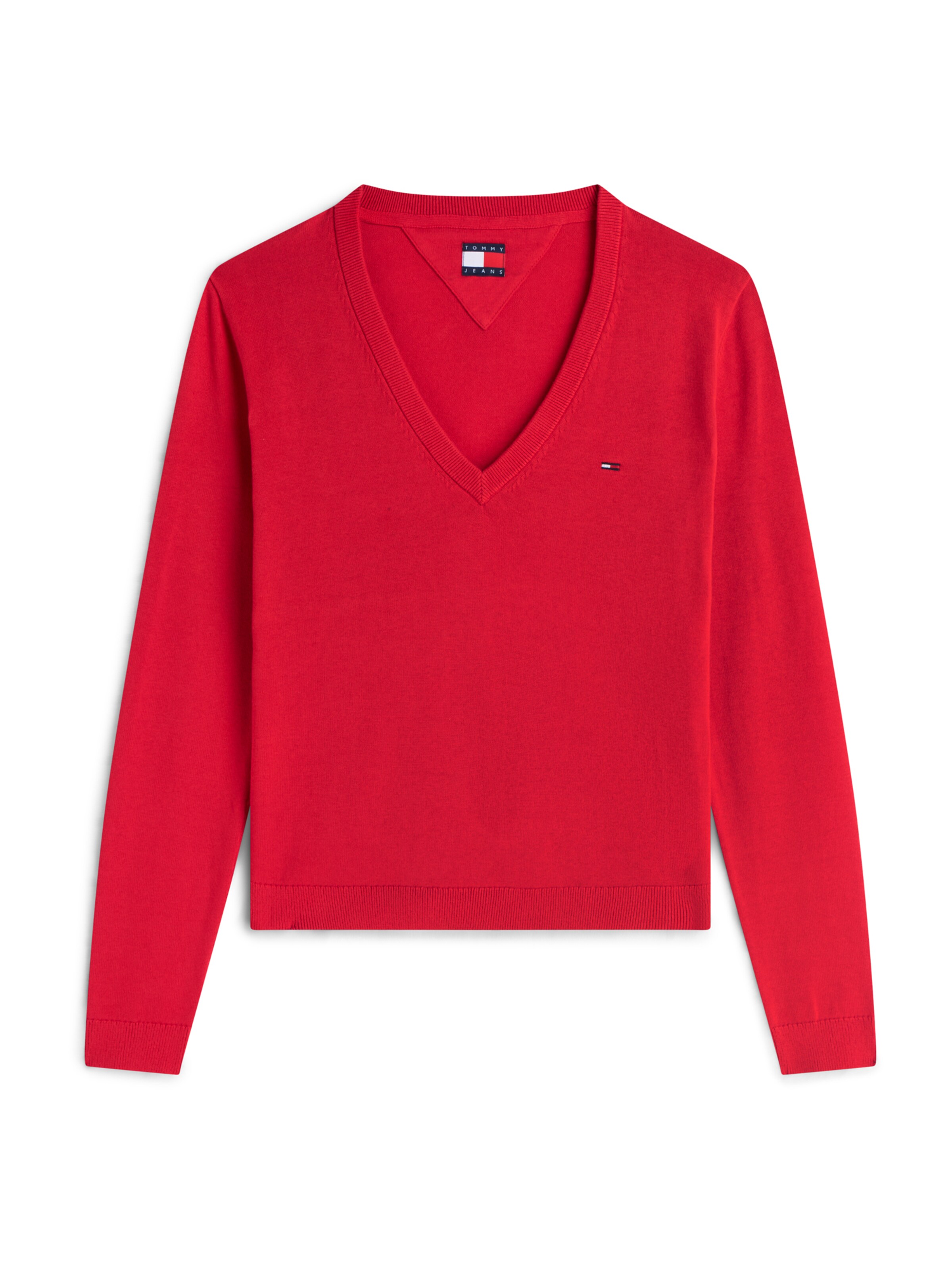 Tommy Jeans Neulepaita 'ESSENTIAL' koossa XXS värissä punainen, Tuotenäkymä