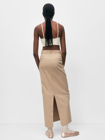 Pull&Bear Rok in Beige