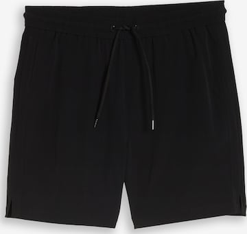 TOM TAILOR DENIM Свободный крой Штаны в Черный: спереди