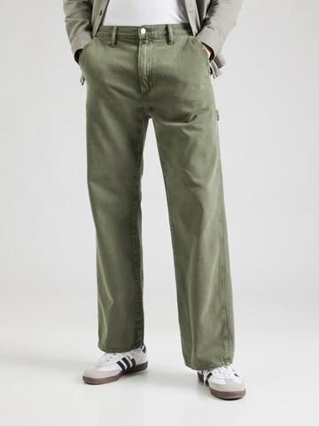 GAP Loosefit Jeans i grön: framsida