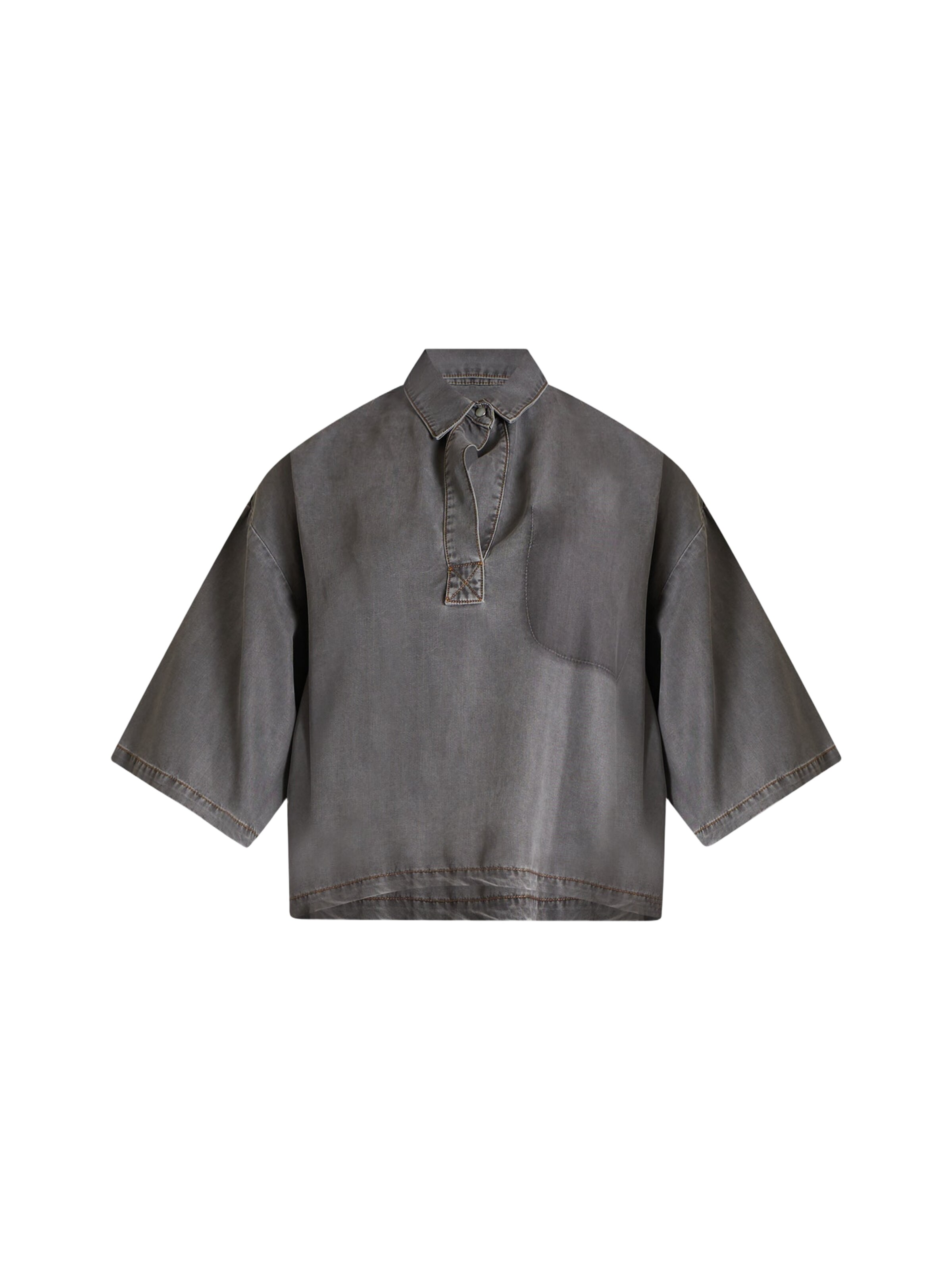 Semicouture Blouse in Grey: front