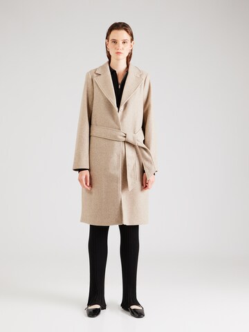 NÜMPH Between-seasons coat in Beige: front