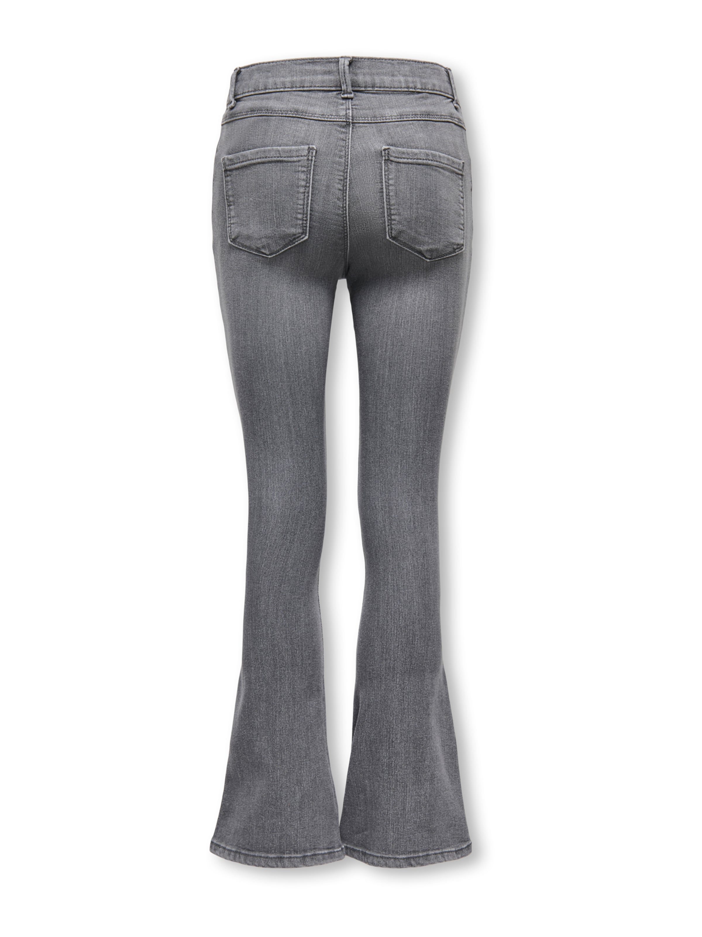 ONLY GIRLS Flared Jeans 'KOGRAIN' in Grey