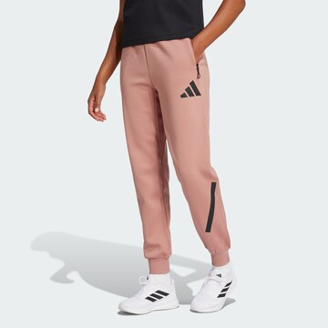Effilé Pantalon de sport 'Z.N.E.' ADIDAS SPORTSWEAR en rose : devant