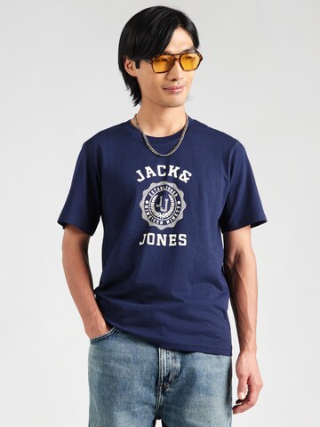 JACK & JONES Tričko 'JWHVICTO' - Modrá: predná strana