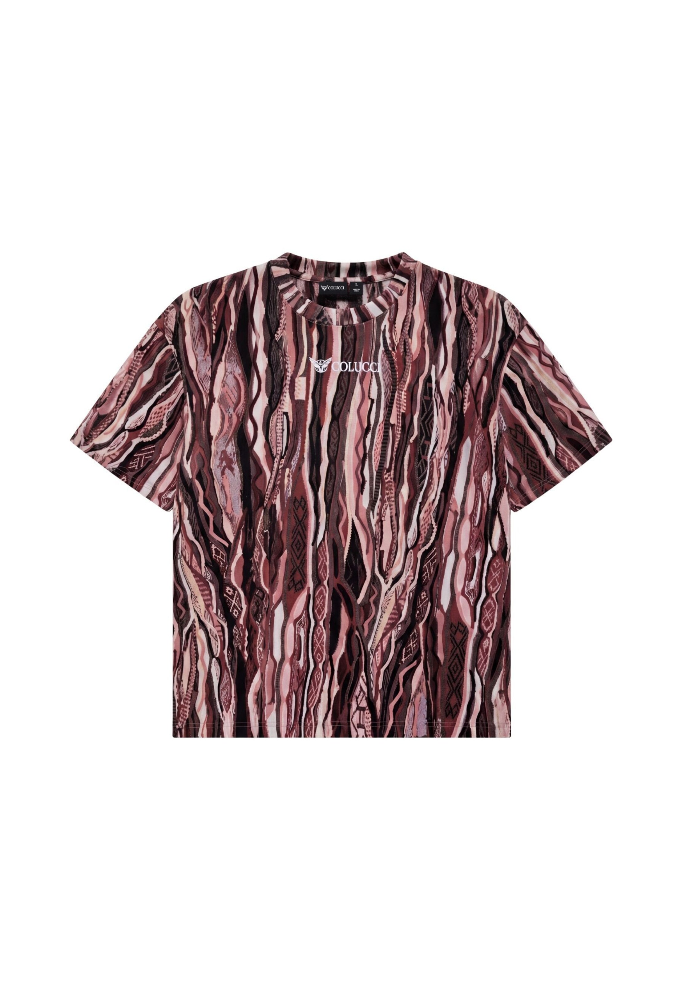 Colucci T-Shirt 'Signature' in Pink: Vorderseite