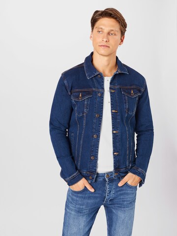 Coupe regular Veste mi-saison 'Kash' Denim Project en bleu : devant