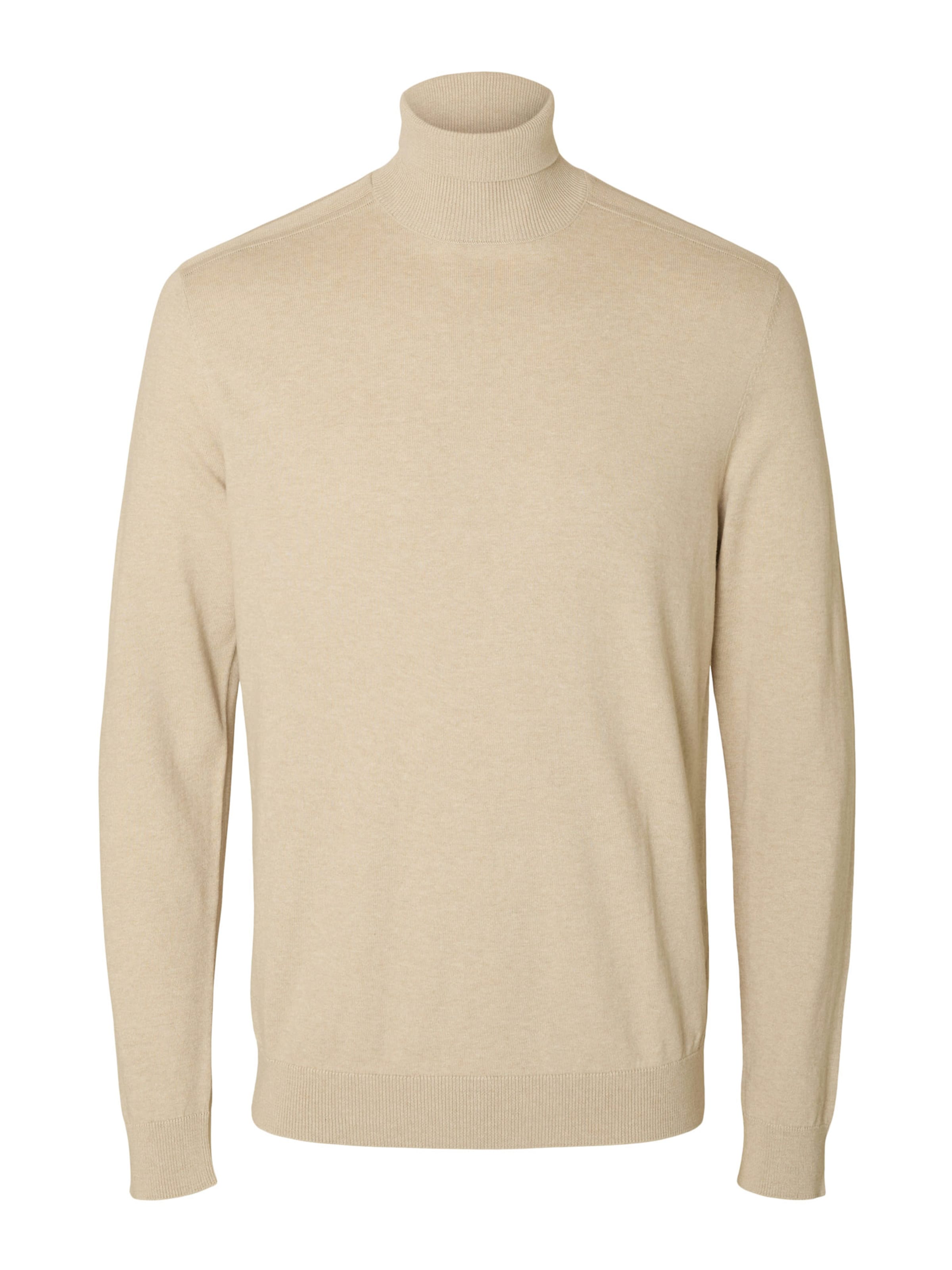 SELECTED Pullover 'SLHBerg' in Beige: Vorderseite