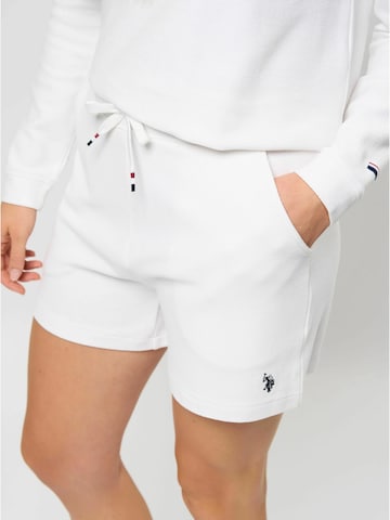 U.S. POLO ASSN. regular Bukser 'Frig' i hvid