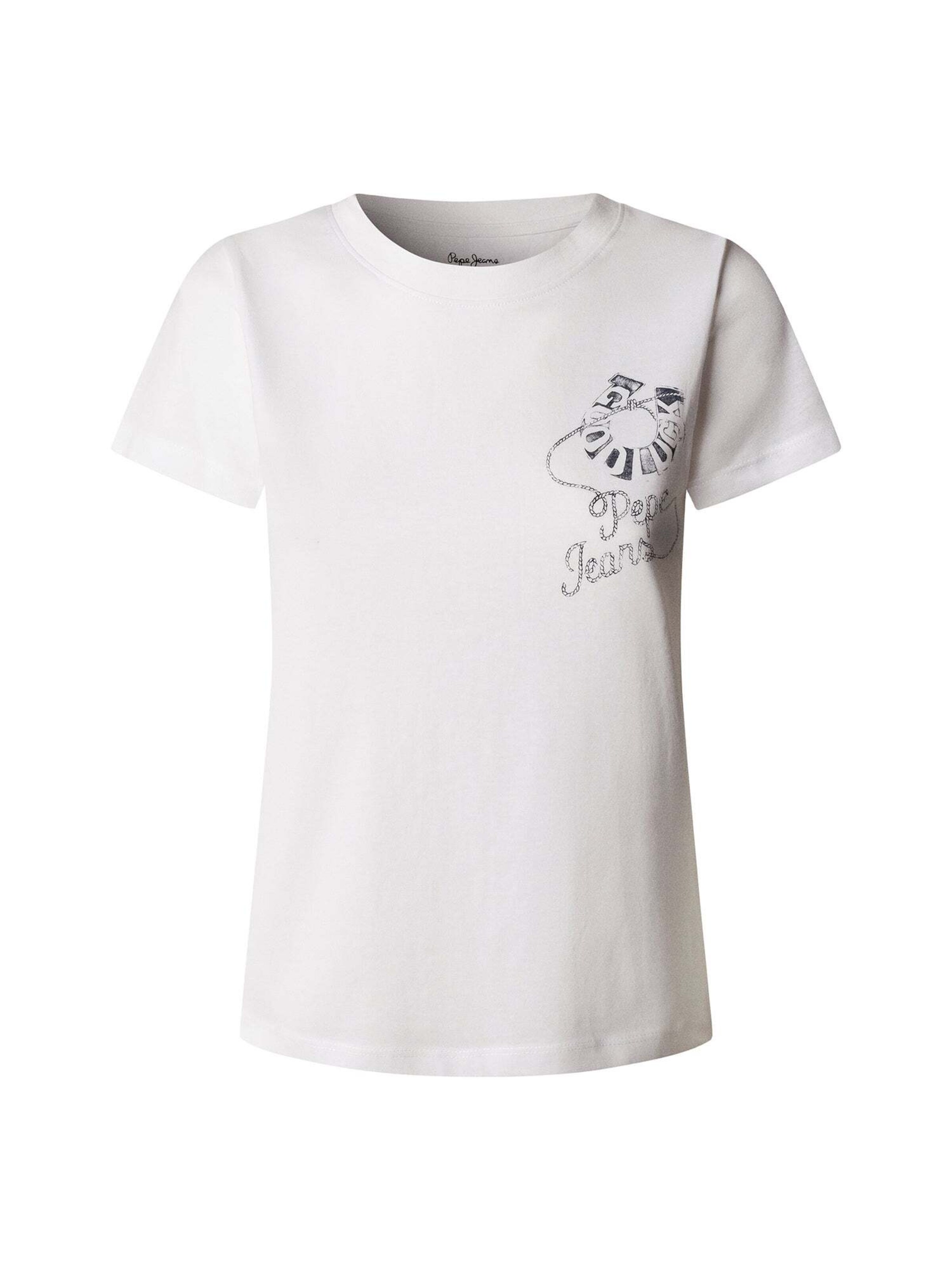 Pepe Jeans Shirt 'Nancy' in Wit: voorkant