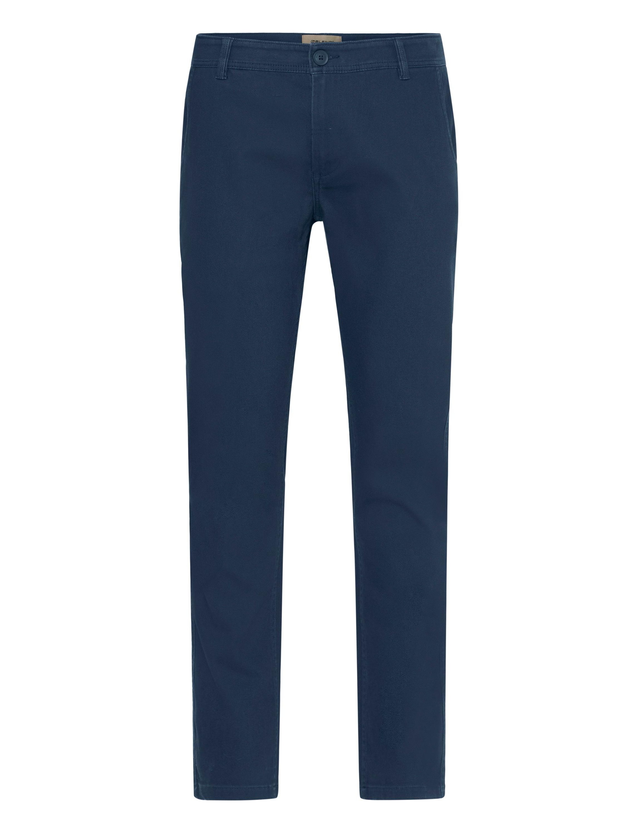 BLEND Regular Chino ' BHMStino ' in Blauw: voorkant