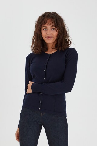 PULZ Jeans Knit Cardigan 'SARA' in Blue: front