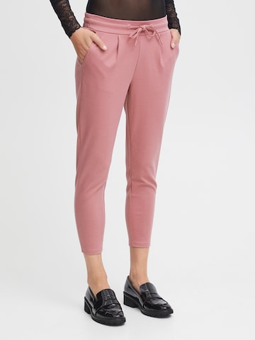 ICHI Slimfit Hose 'KATE' in Pink: predná strana