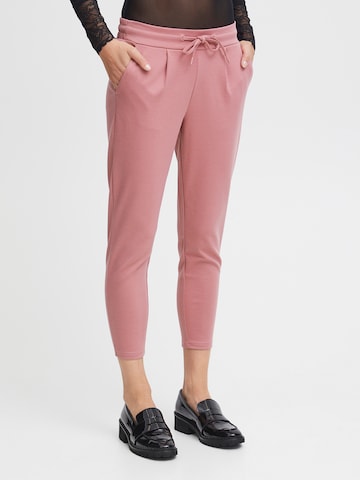 ICHI Slim fit Pants 'KATE' in Pink: front
