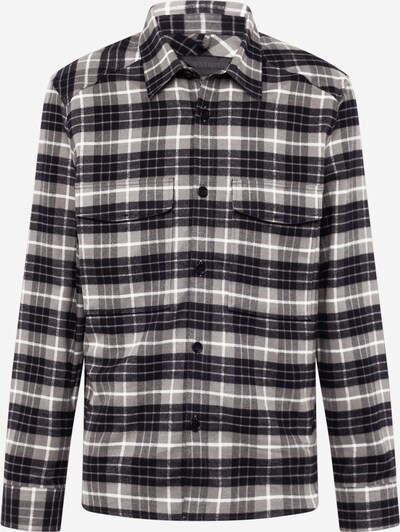 DRYKORN Button Up Shirt 'Gunray' in Grey / Light grey / Black / White, Item view