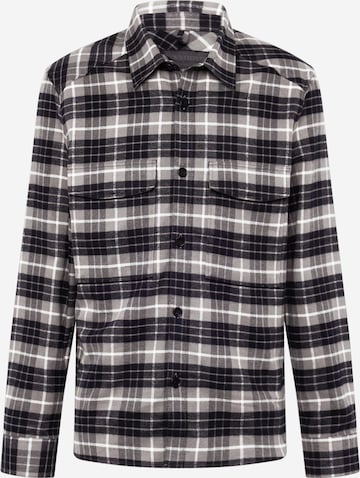 DRYKORN Comfort fit Button Up Shirt 'Gunray' in Grey: front