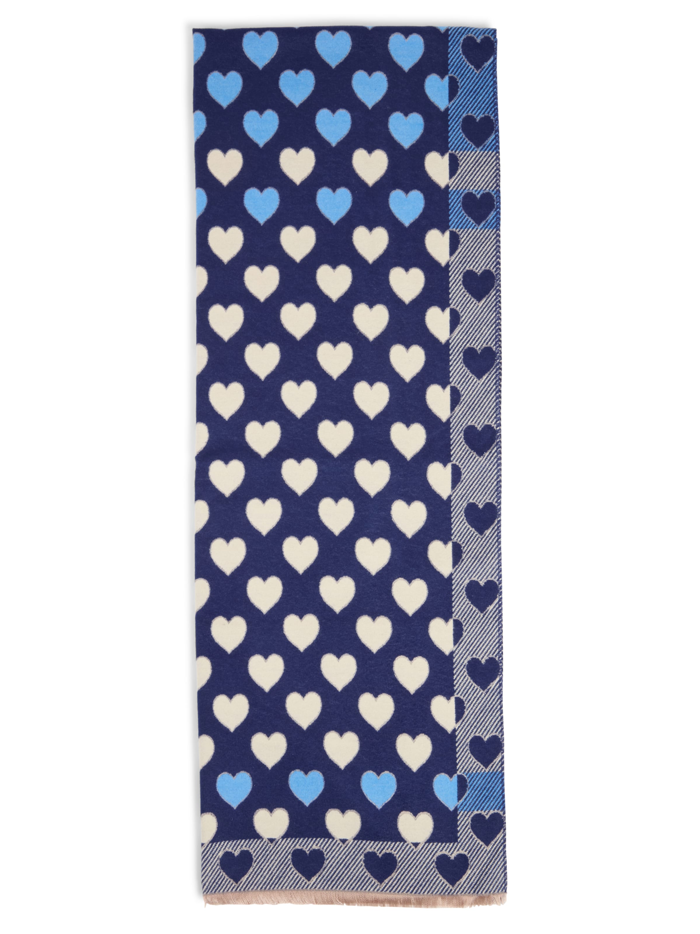 Marie Lund Sjaal in Blauw: voorkant