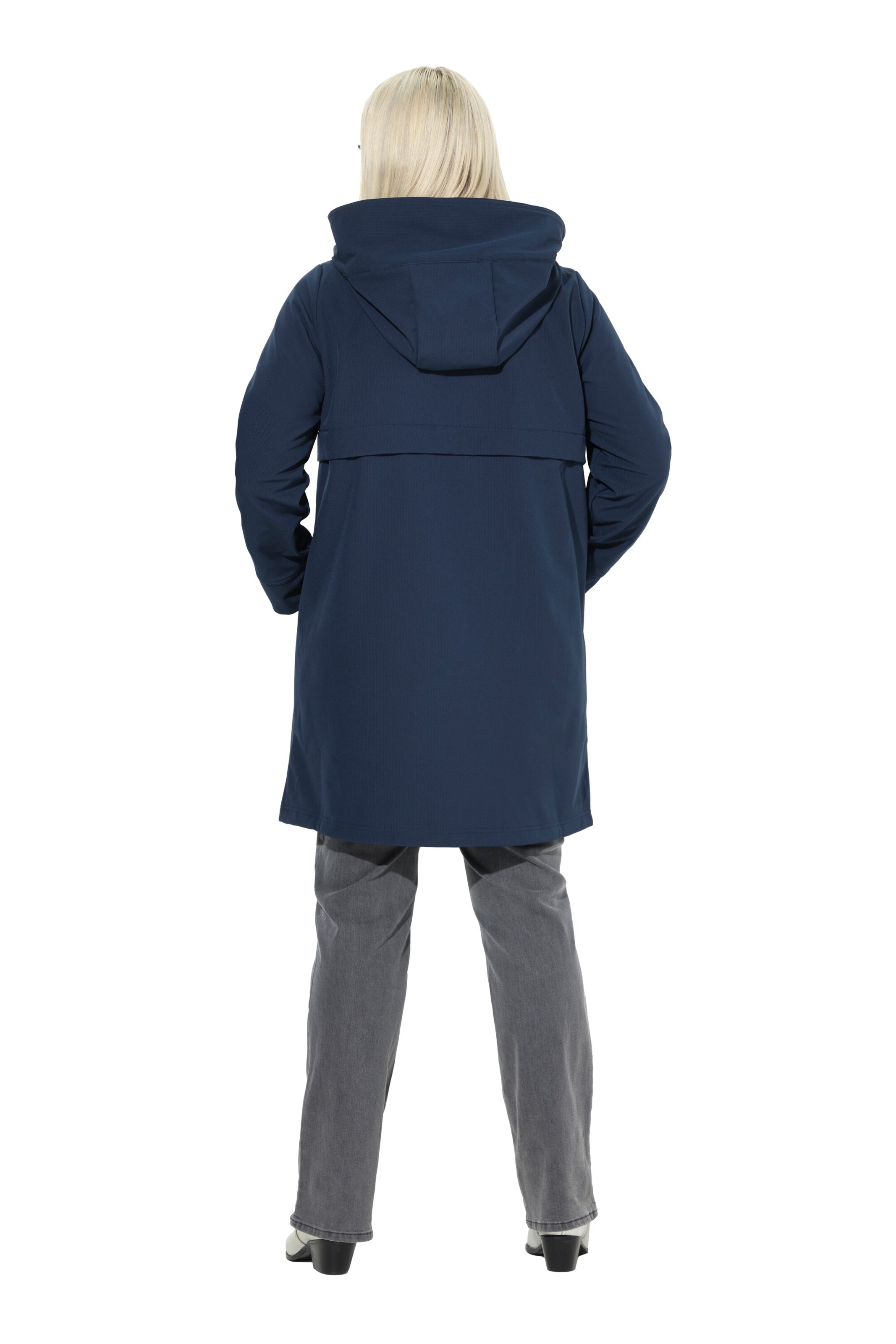 Ulla Popken Tussenmantel in Blauw