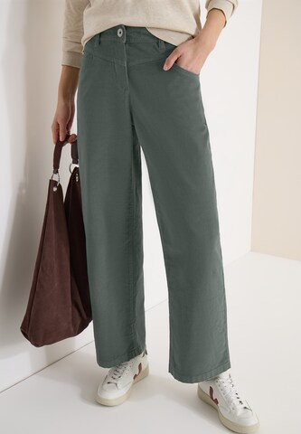 CECIL Wide leg Pants in Green