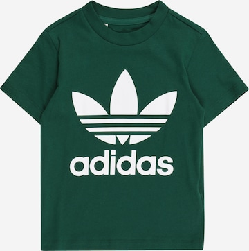 T-Shirt 'Trefoil' ADIDAS ORIGINALS en vert : devant