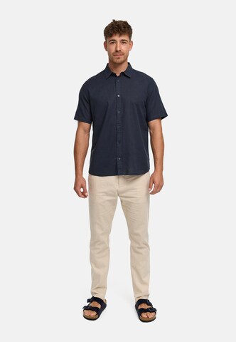 INDICODE JEANS Comfort fit Overhemd 'Ceppo' in Blauw