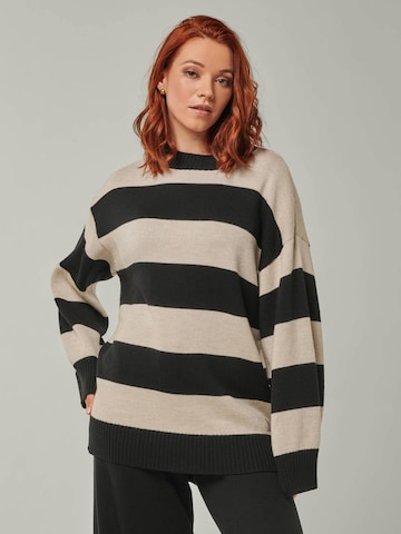 YOU LOOK PERFECT Huispak 'LOUNGEWEAR SET  - Pullover Felia & Pants Frida' in Zwart