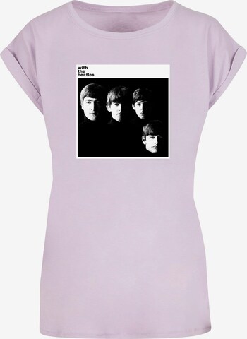 Merchcode T-Shirt 'Beatles - With the Beatles' in Lila: predná strana