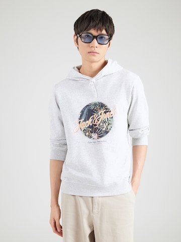 JACK & JONES Sweatshirt 'JJHONOLULU' in White: front
