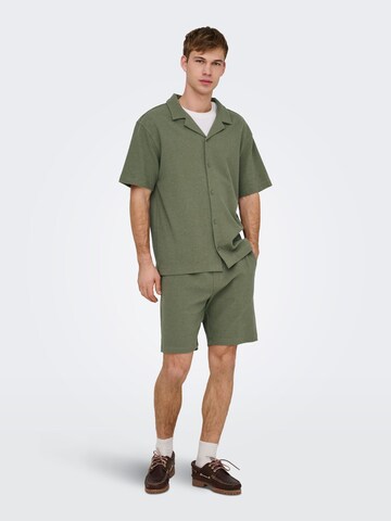 Regular Pantalon 'ONSKOSTA' Only & Sons en vert : devant