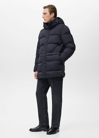 MANGO MAN Winter Coat 'Hans' in Blue