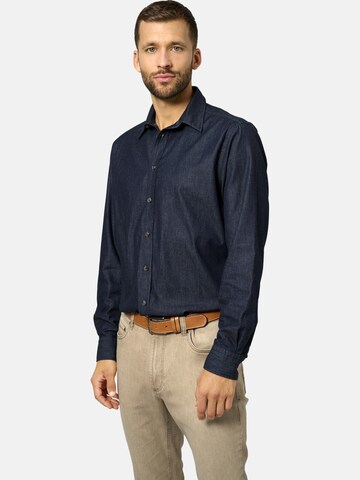 BABISTA Regular fit Button Up Shirt ' Stilavest ' in Blue: front