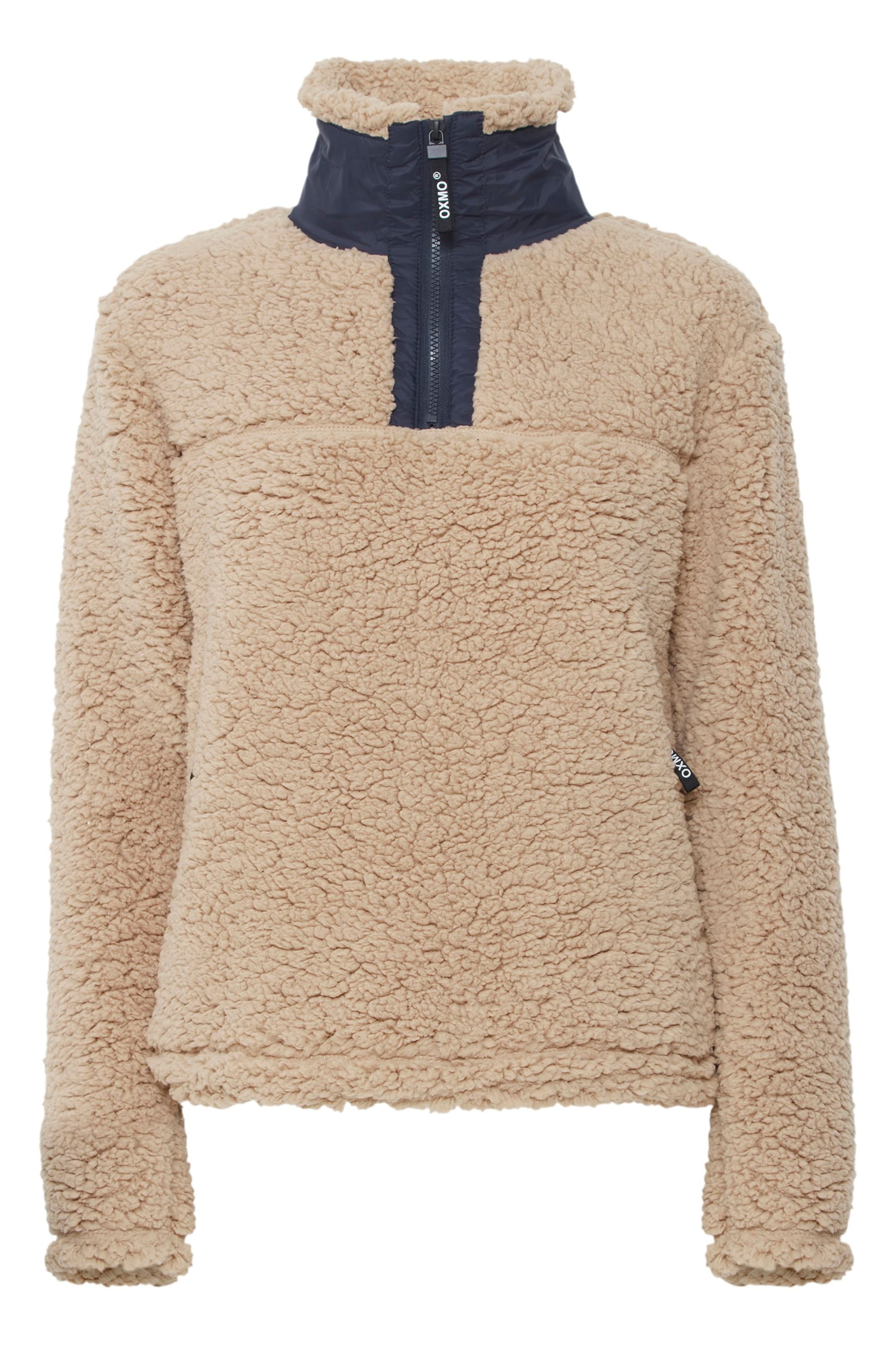Oxmo Pullover in Beige: Vorderseite