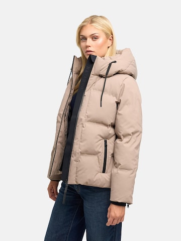 NAVAHOO Winterjas 'Wolkentanz XIV' in Beige: voorkant
