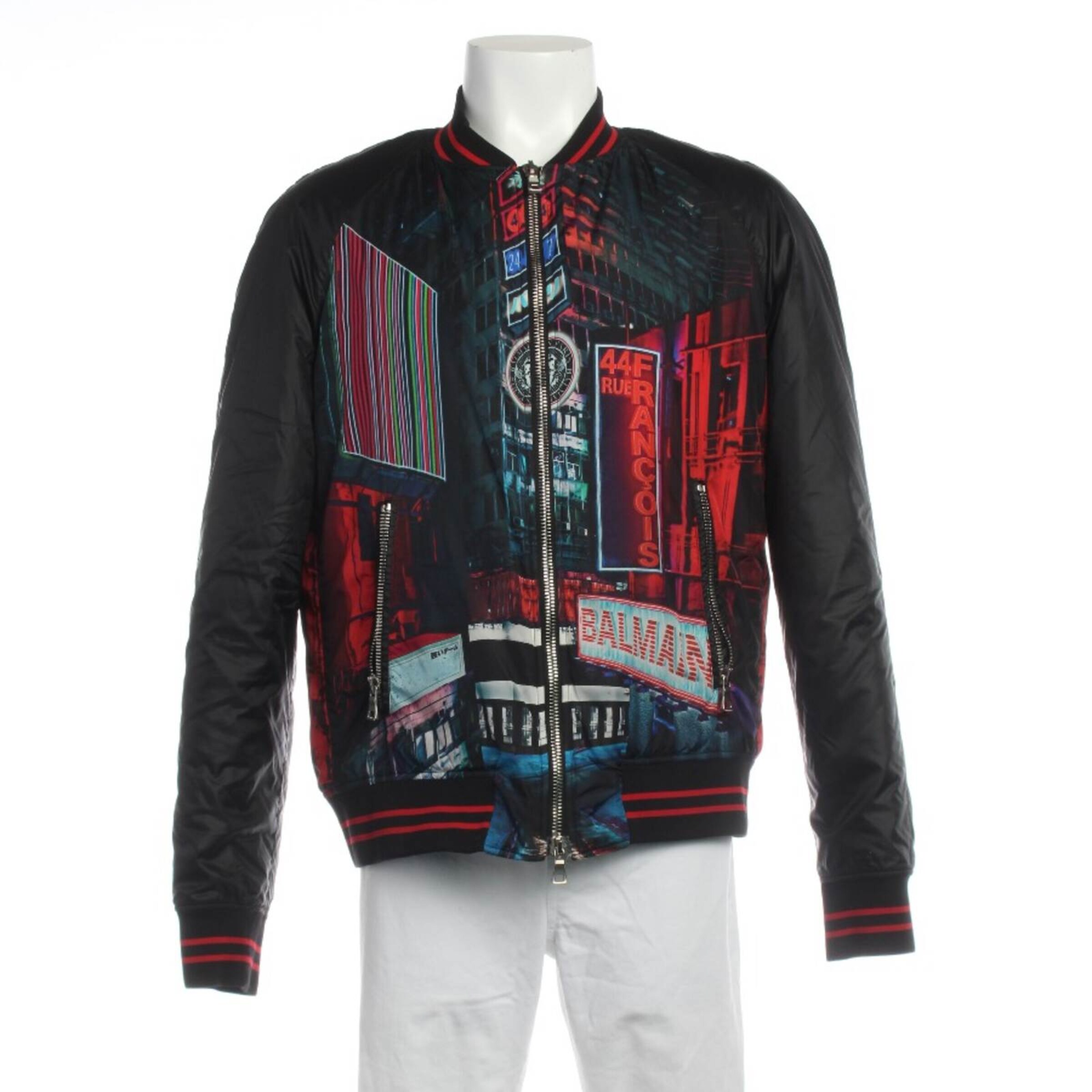 Balmain Übergangsjacke M-L in Mischfarben: Vorderseite