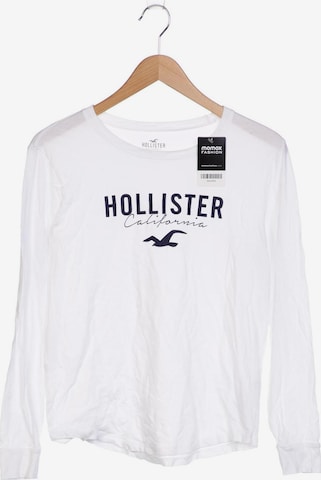 HOLLISTER Langarmshirt XS in Weiß: predná strana