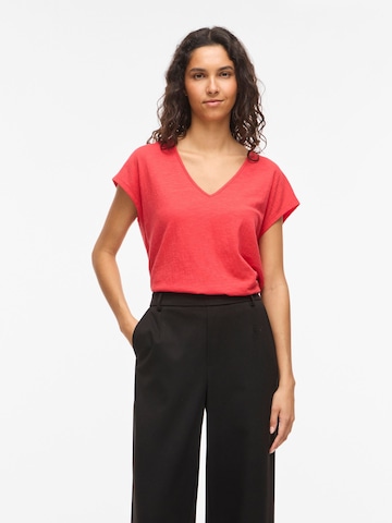 VILA Shirt 'VISyma' in Rood: voorkant