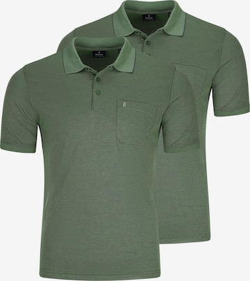 Ragman Shirt 'Basic' in Groen: voorkant
