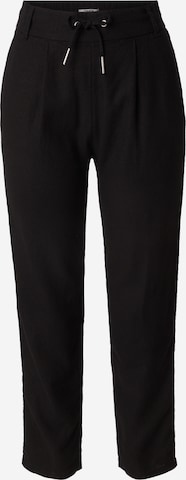 ONLY Normální Kalhoty se sklady v pase 'CARO POPTRASH' – černá: přední strana