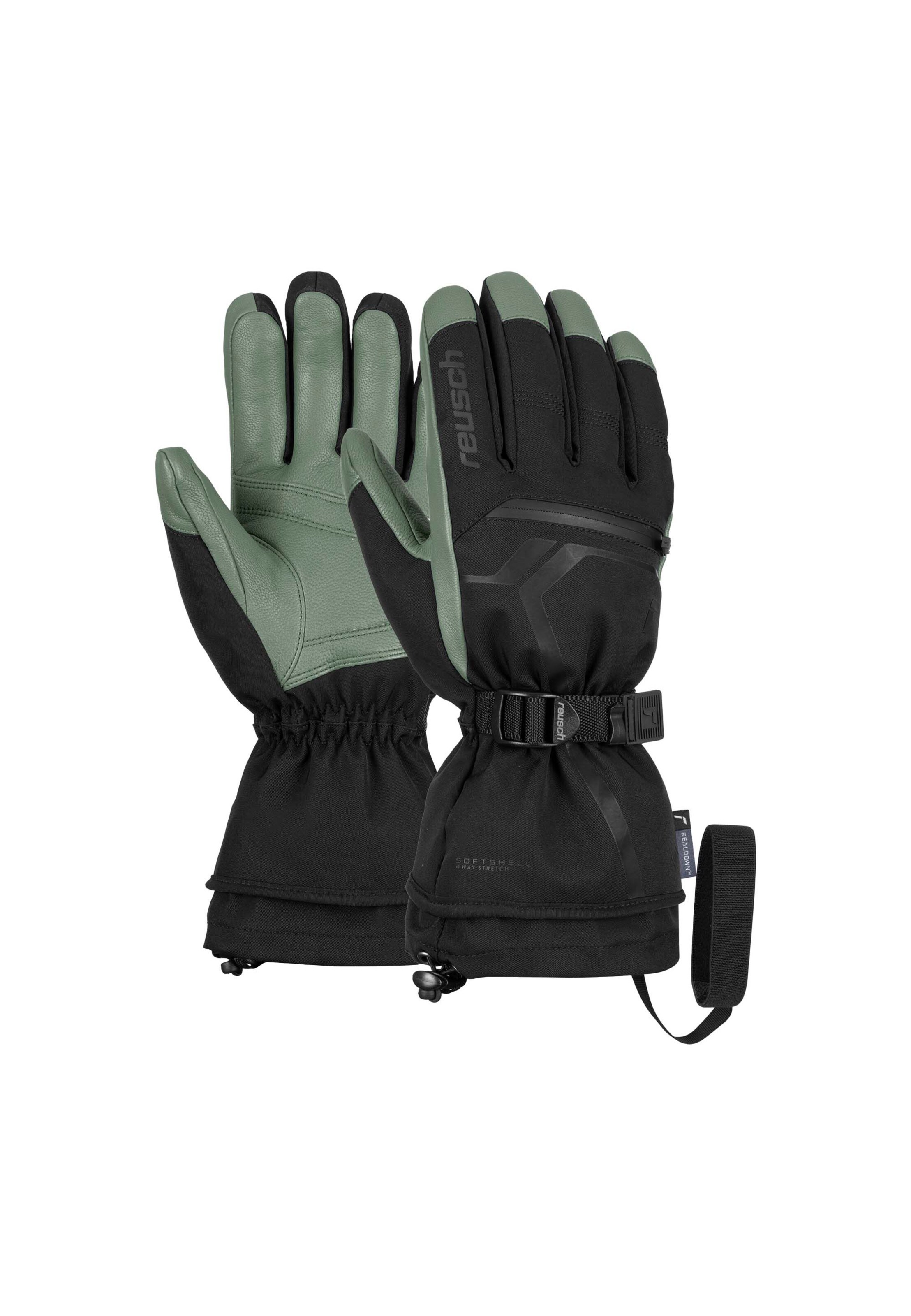 REUSCH Vingerhandschoenen 'Down Spirit' in Zwart: voorkant