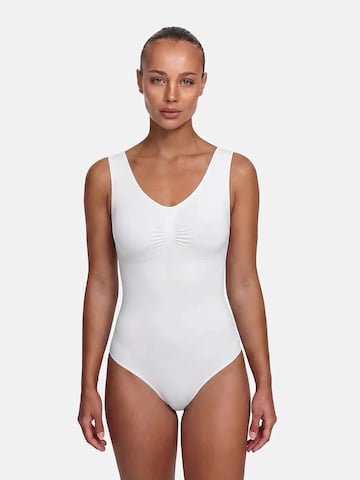 Body modelant 'Tank Bodysuit Sculpting Shapewear mit String' cfab (formerly creamy fabrics) en blanc
